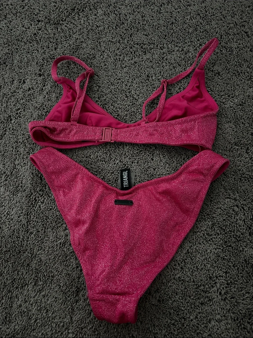 Triangl Pink Sparkly Bikini